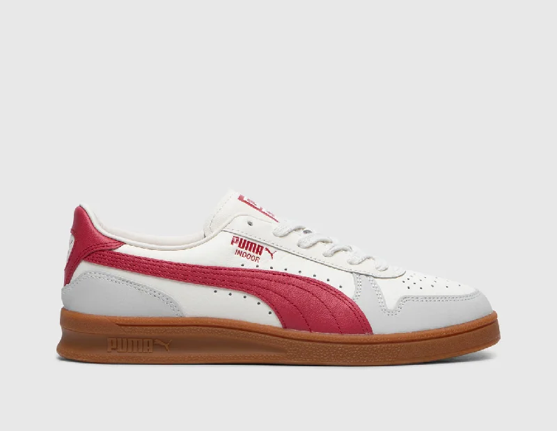 Men's sneakers with a padded collar and tonguePuma Indoor OG Frosted Ivory / Club Red