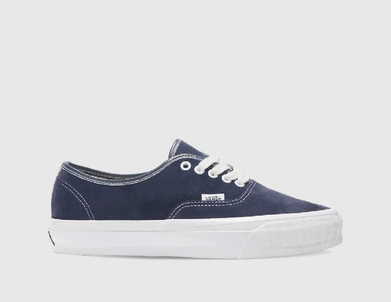 Leather men's sneakers with a low - top designVans Authentic Reissue 44 LX Pig Suede / Baritone Blue