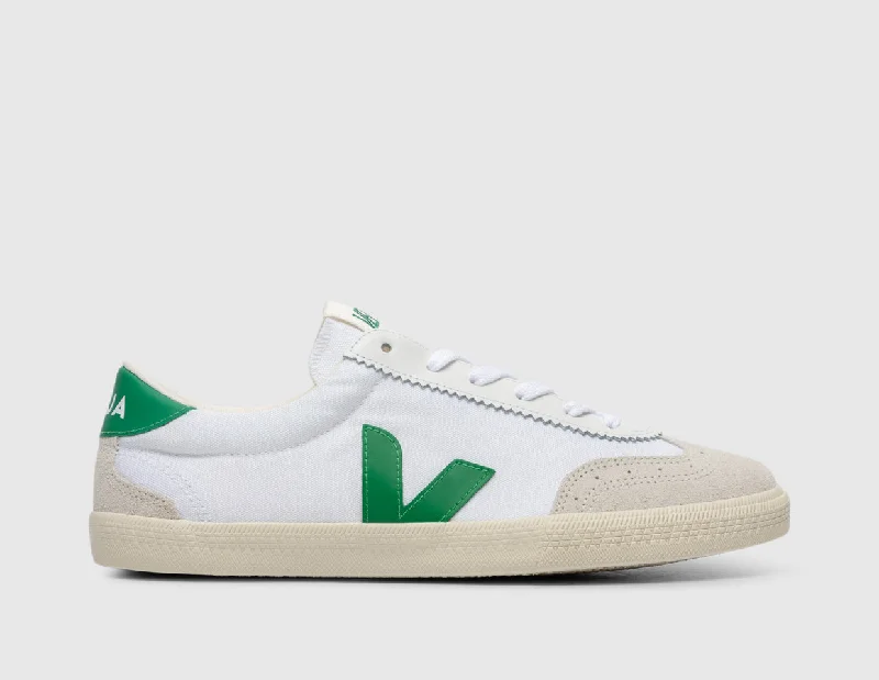 Men's sneakers with a padded collar and tongueVEJA Volley White / Emerald