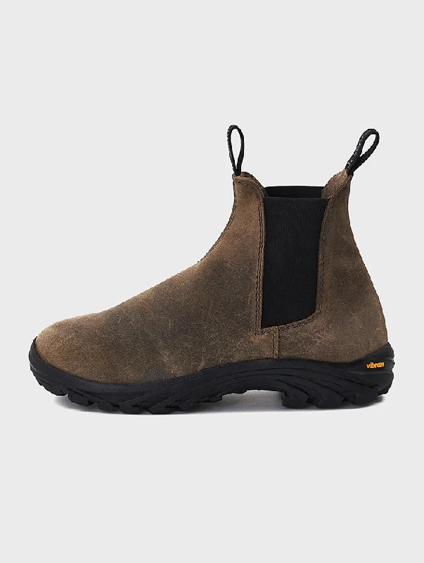 Men's sneakers with a contrast color soleWAXED BOOTS YELLOW