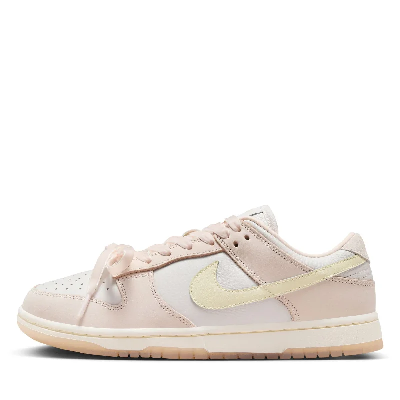 Men's sneakers with a lace - up closure and a tongueWomen's Nike Dunk Low Premium - Light Soft Pink/Coconut Milk