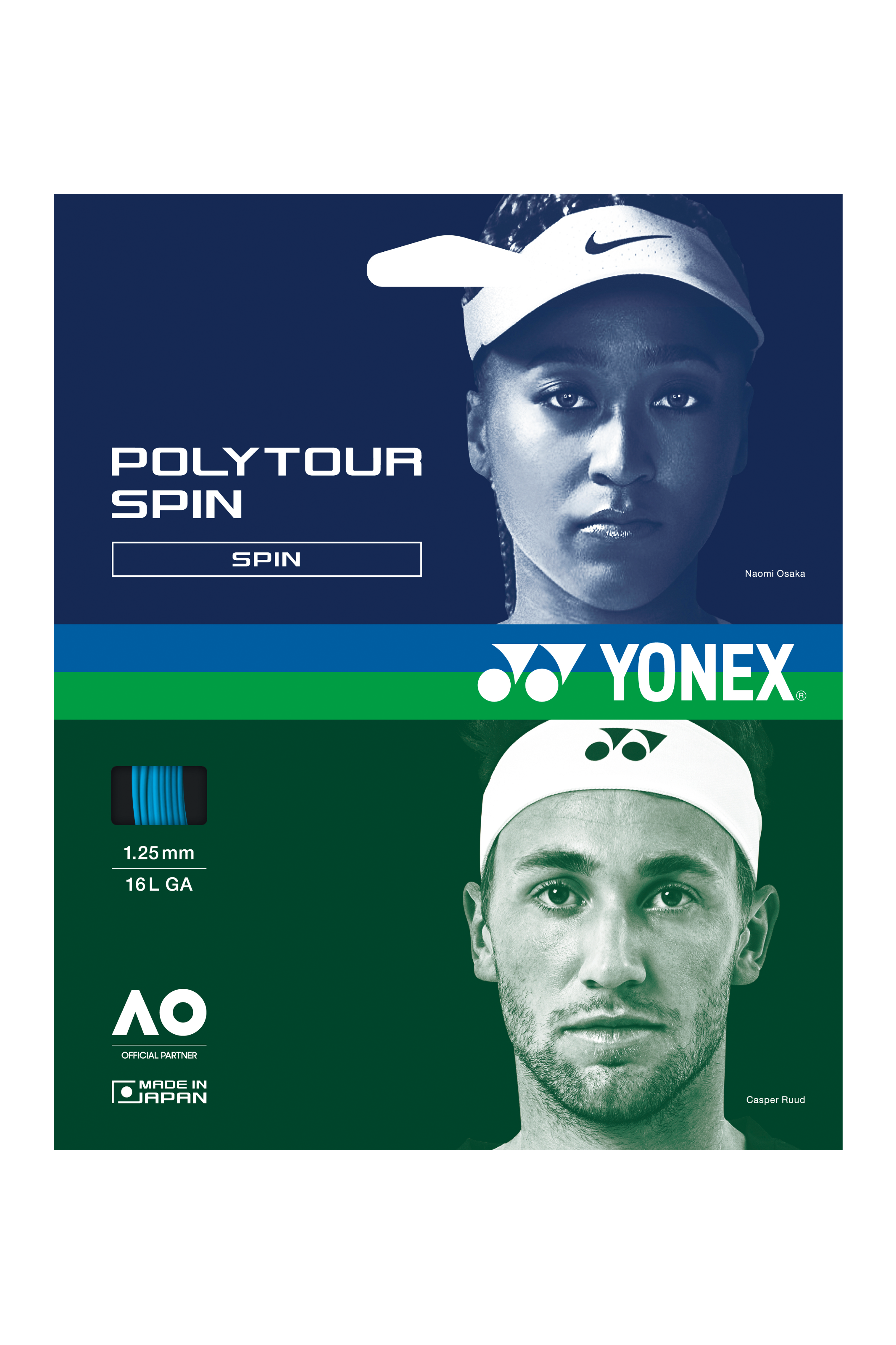 Yonex PolyTour SPIN 16L Sets