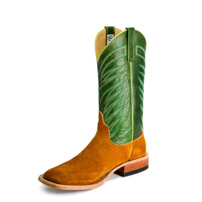 Men's cowboy boots with a suede shaftAnderson Bean Emerald Explosion Roughout Western Boot