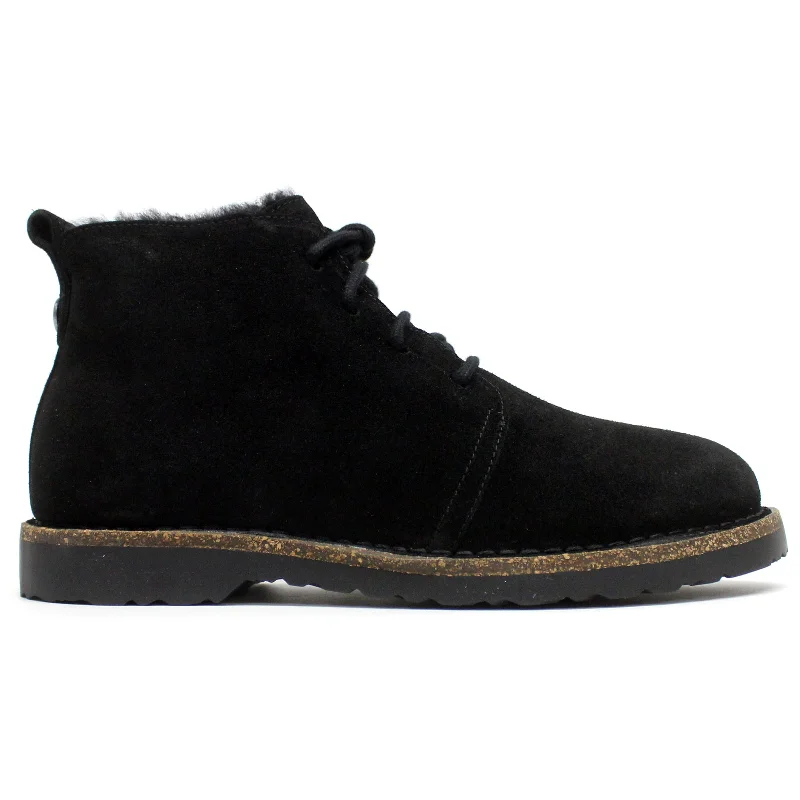 Men's anti - slip ankle boots with a rugged sole for safetyUppsala Mid Shearling Suede Leather Unisex Ankle Boots