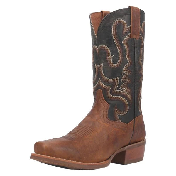 Men's cowboy boots with a distressed leather finishDan Post Richland Saddle Brown Western Boots