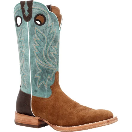 Men's cowboy boots with a leather lining for comfortDurango PRCA Collection Roughout Western Boot