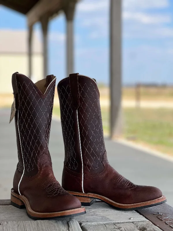 Men's genuine leather cowboy boots with a pointed toeFenoglio Boot Co. | Tan Fuji Work Boot