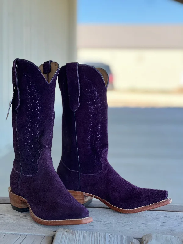 Men's cowboy boots with a heel guardFenoglio Boot Co. | Violet Roughout Boot