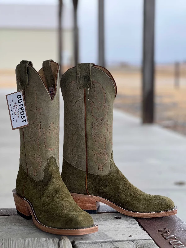 Men's cowboy boots with a heel guardOlathe Boot Co.  | Sage Kudu Roughout Boot