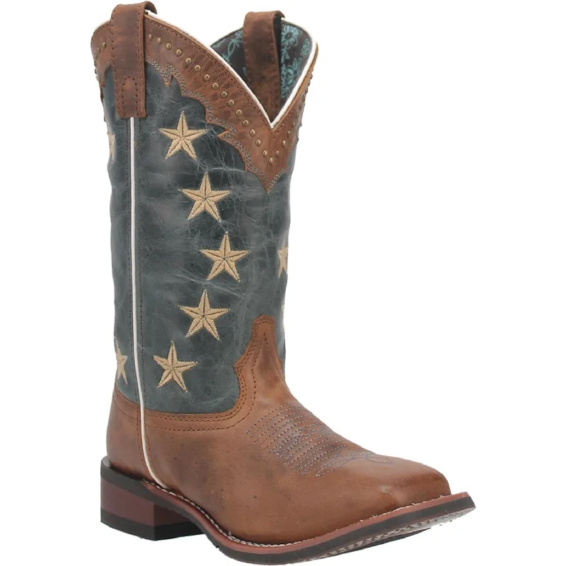 Men's western boots with a decorative inlay on the toe and heel5897 Early Star