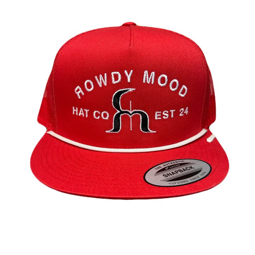 Men's western boots with a rubber sole for traction on various surfacesRowdy Mood Tombstone Red Cap