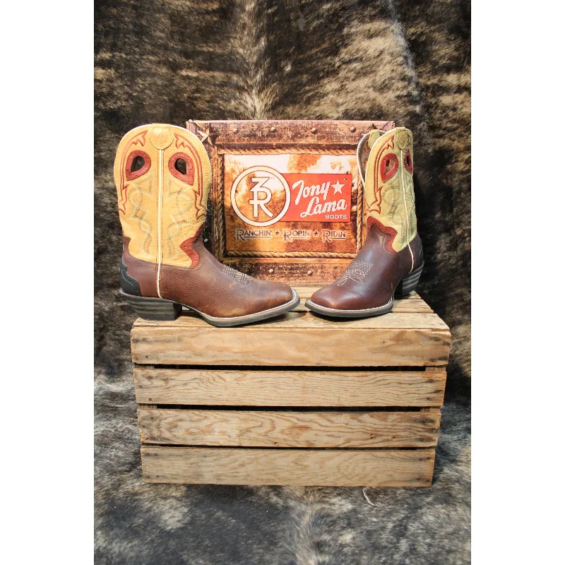 Men's western boots with a leather lining and a padded insoleTony Lama Men's Bark Marshall Ranch Roping Boot