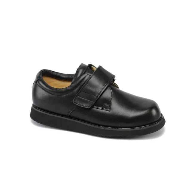 Men's casual shoes with a contrast sole colorMt. Emey 502 Black (9E Width) -  Men's Extra-depth Dress/Casual Shoes