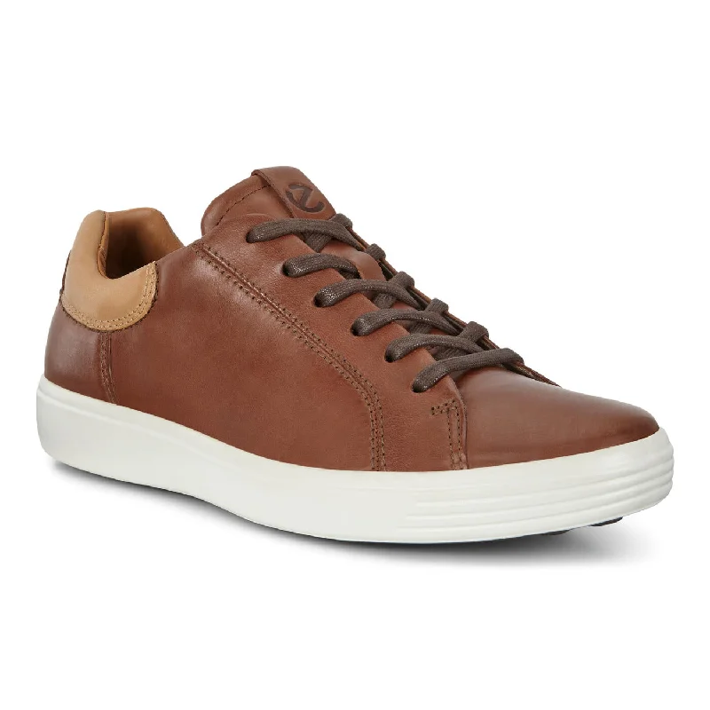 Suede men's casual shoes in earthy tonesEcco Soft 7 470054 Men's