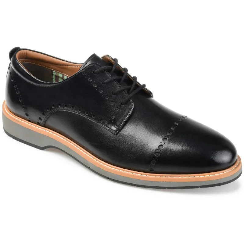 Men's formal shoes with a rubber heel cap for durabilityFREMONT Mens Genuine Leather Leather Derby Shoes