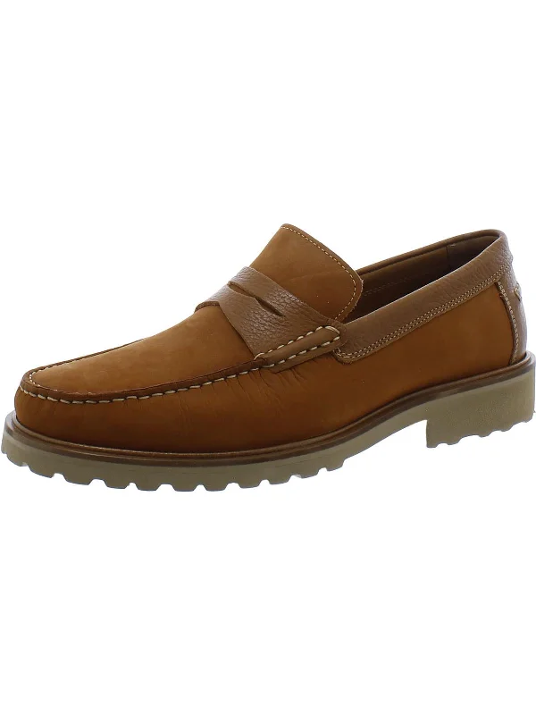 Men's formal shoes with a double monk strapJoe Mens Nubuck Penny Loafers