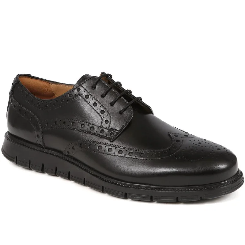 Men's casual shoes with a removable footbed for cleaningLondonCity2 Brogue Derby Shoes - LONDONCITY2 / 324 967