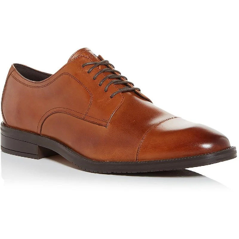 Men's formal shoes with a leather lining for breathabilityME Cap Oxford Mens Leather Cushioned Oxfords