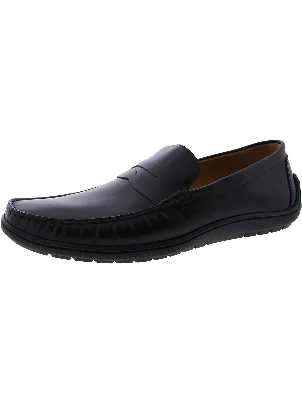 Men's formal shoes with a classic silhouetteMens Leather Penny Loafers