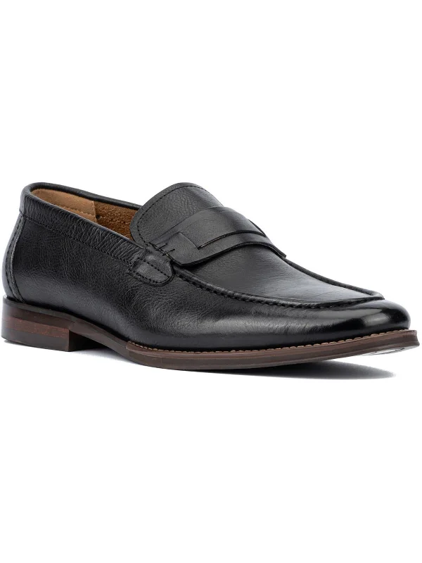 Brogue - style men's formal shoes for a sophisticated lookMens Leather Slip-On Loafers