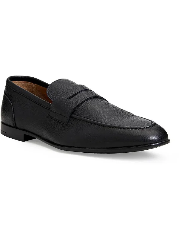 Men's formal shoes with a decorative perforationMens Leather Slip on Loafers