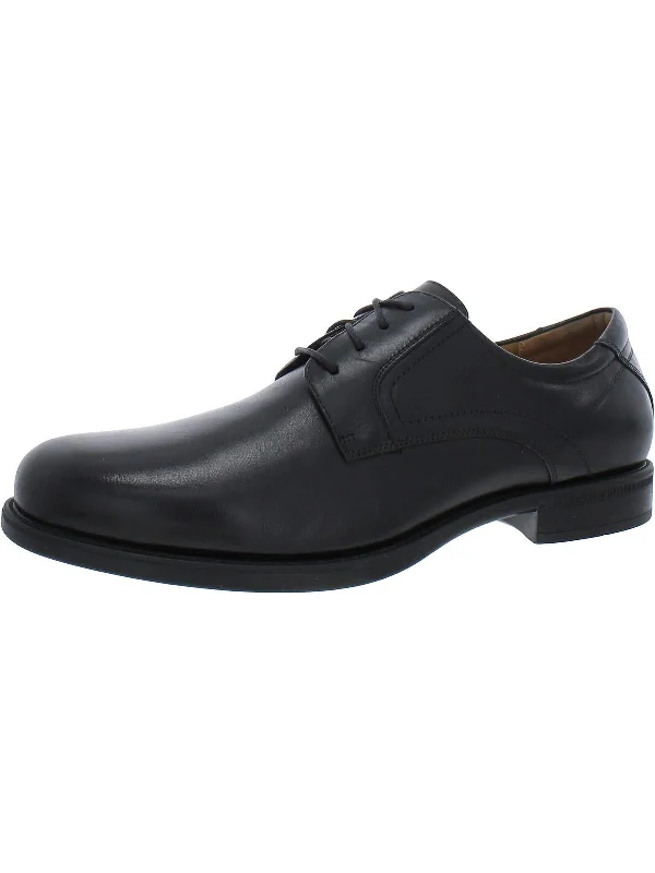 Men's formal shoes with a contrast stitching detailMidtown Mens Leather Dressy Oxfords