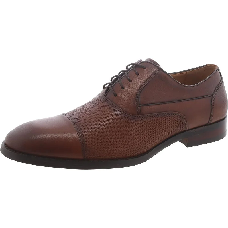 Men's formal shoes with a leather lining for breathabilityProctor Mens Leather Textured Oxfords