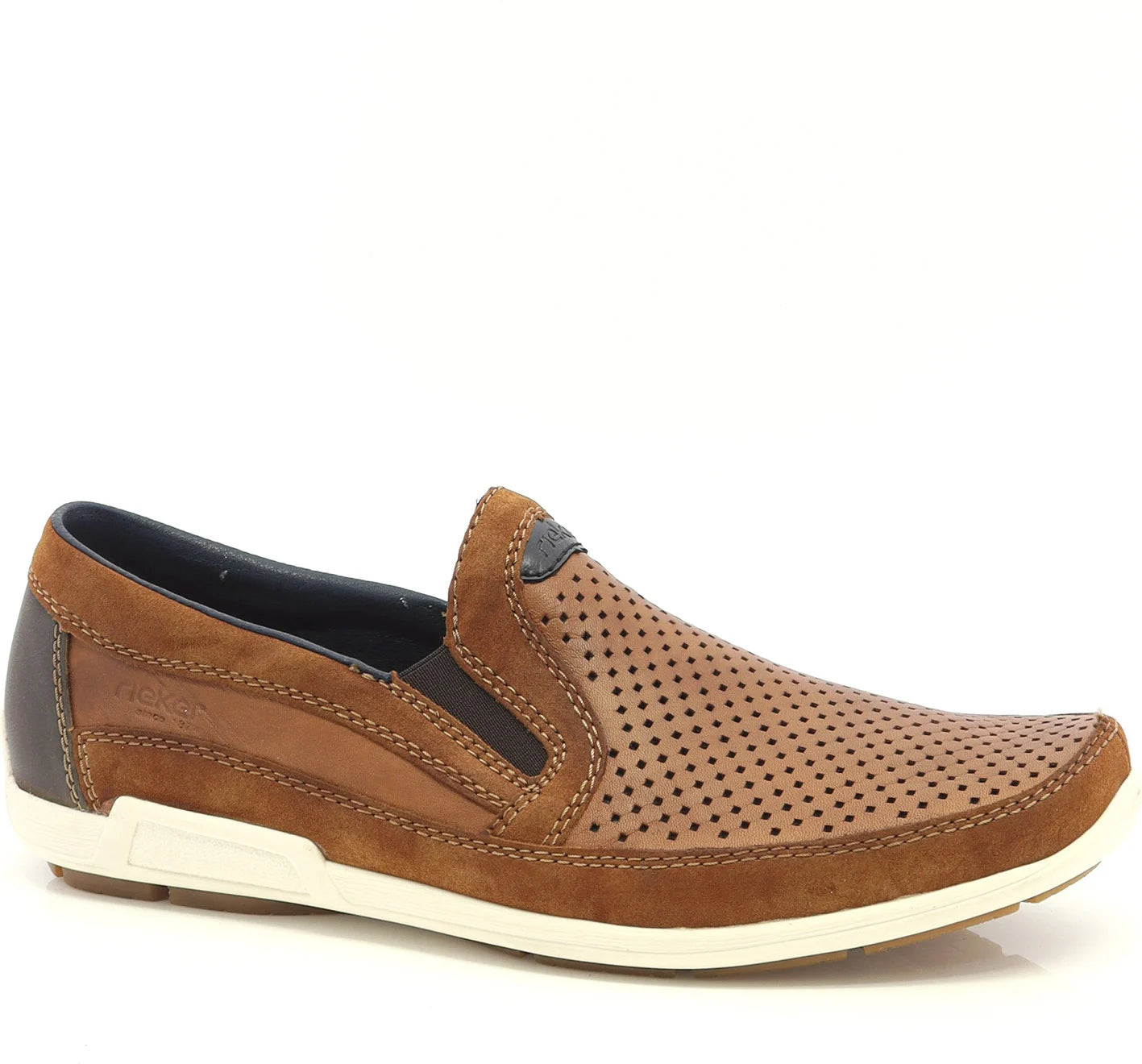 Men's casual shoes with a contrast sole colorRieker 09055-22