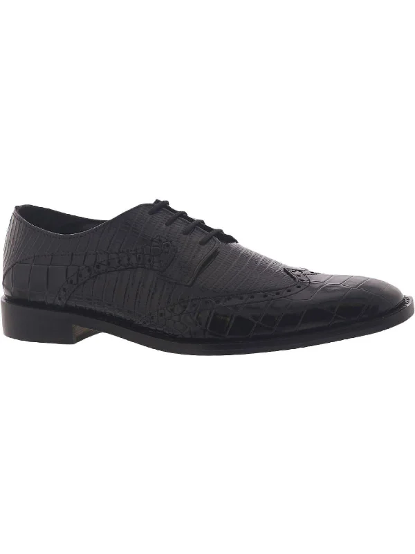 Men's formal shoes with a buckle closureRolando Mens Leather Lace-Up Derby Shoes