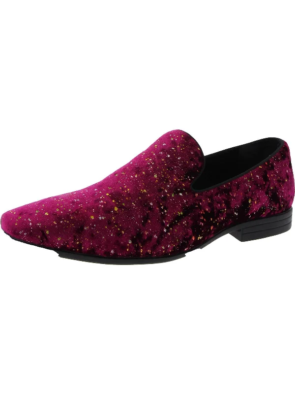 Men's formal shoes with a lace - up closureStellar Mens Velvet Slip-On Loafers