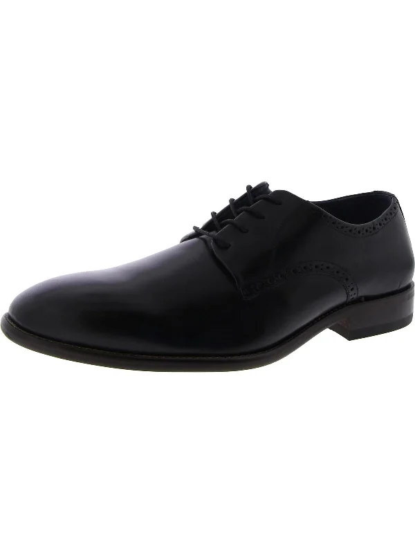 Men's formal shoes with a wingtip designStockton Mens Leather Brogue Derby Shoes