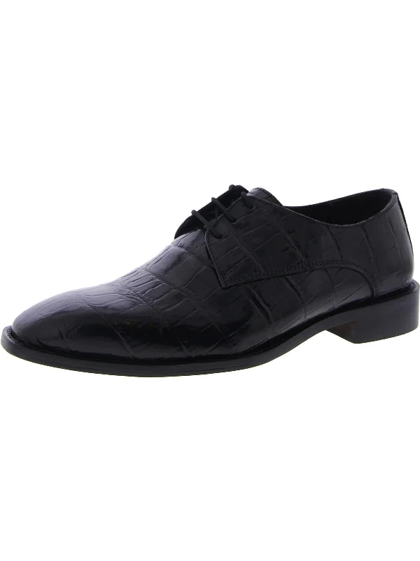 Men's formal shoes with a leather lining for breathabilityTorres Mens Leather Lace Up Dress Shoes