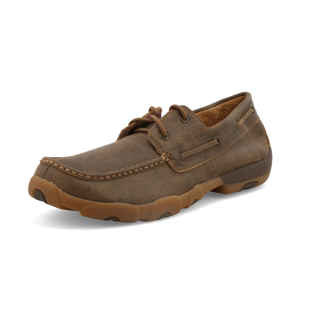 Men's casual shoes with a flexible rubber outsoleTwisted X Boat Shoe Driving Moc